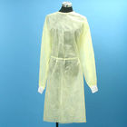Medical Sector Non Woven Isolation Gown,Yellow Isolation Gowns Optional Size